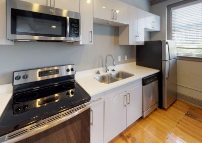 example kitchen at the maclellan apartments