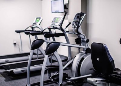 fitness center at the maclellan apartments