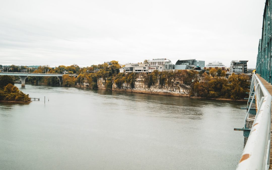 view of chattanooga tn from a bridge